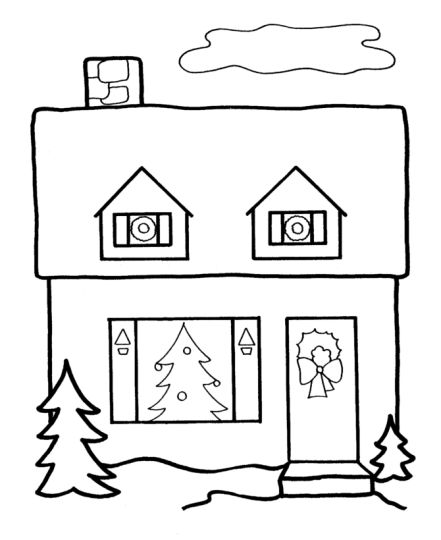 Christmas House Coloring Pages - Part 4